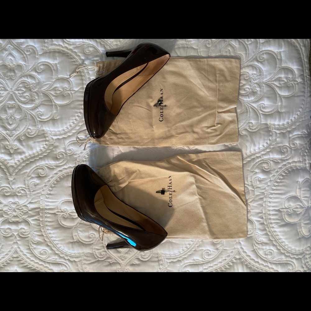 Dark brown Cole Haan Nike Air heels